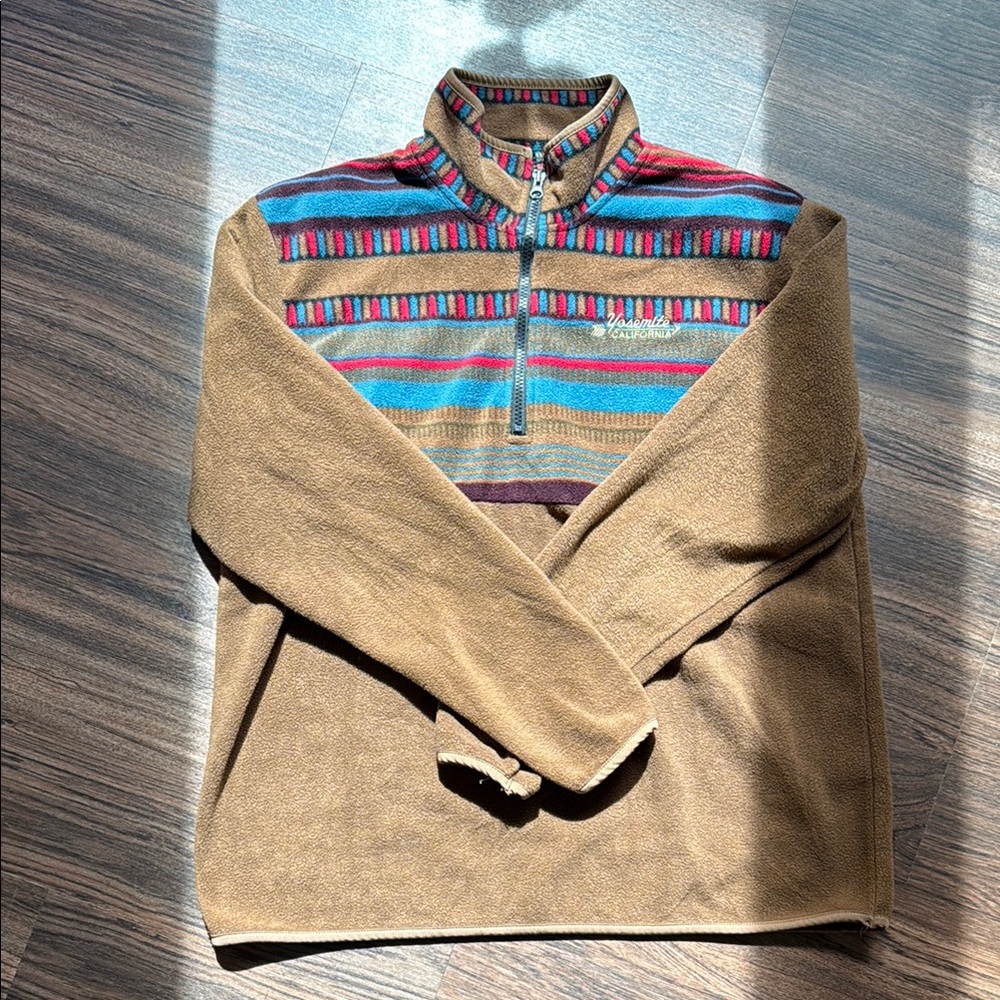 Vintage Yosemite National Park pullover quarter zip